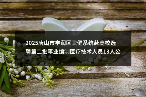 2025唐山市丰润区卫健系统赴高校选聘第二批事业编制医疗技术人员13人公告 图片